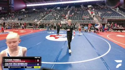 71 lbs 1st Place Match - Tucker Twibell, Touch Of Gold Wrestling Club vs Colton Oeltjenbruns, Green River Grapplers Wrestling