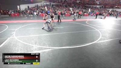 135 lbs Cons. Round 4 - Liam Richards, Askren Wrestling Academy vs Jacob Dannenberg, Sarbacker Wrestling Academy