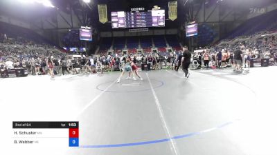 112 lbs Rnd Of 64 - Hanah Schuster, Minnesota vs Brooklynn Webber, Maine