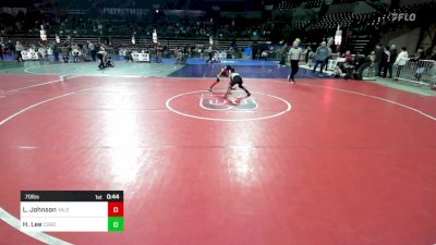 70 lbs Round Of 32 - Liam Johnson, Yale Street Wrestling Club vs Hunter Lee, Cordoba Trained