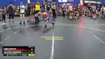 46 lbs Round 4 (6 Team) - Braxton Thompson, Untouchables Purple vs Crew Mohler, Iowa Elite