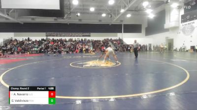 138 lbs Champ. Round 2 - Alejandro Navarro, Sj Bosco vs Carlos Valdiviezo, Poway