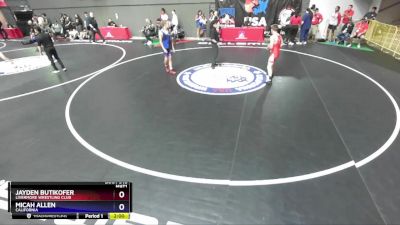 144 lbs Cons. Round 3 - Jayden Butikofer, Livermore Wrestling Club vs Micah Allen, California