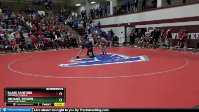 182 lbs Quarterfinal - Blase Sanford, Woodbury Central vs Michael Brown, Akron-Westfield