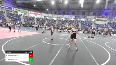 130 lbs Round Of 16 - Aiden Robinson, Milliken Middle School vs Cooper Maupin, Barone Middle School