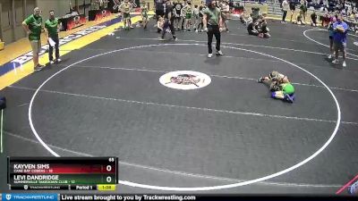 65 lbs Round 1 (6 Team) - Levi Dandridge, Summerville Takedown Club vs Kayven Sims, Cane Bay Cobras