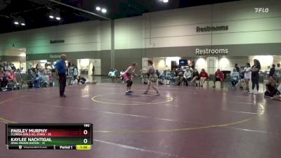 190 lbs Placement Matches (16 Team) - Kaylee Nachtigal, Iowa Minion Nation vs Paisley Murphy, Florida Girls All Stars