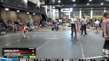 100 lbs Round 2 (4 Team) - Aubrey Hoveland, Hastings Wrestling Academy vs Emerson Reeves, Missouri Black