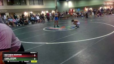 106 lbs Round 5 (6 Team) - Matthew Newman, NFWA Black vs Chris Moore, Canes Wrestling