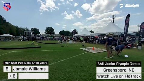 Replay: Shotput 2 - 2022 AAU Junior Olympic Games | Aug 3 @ 8 AM