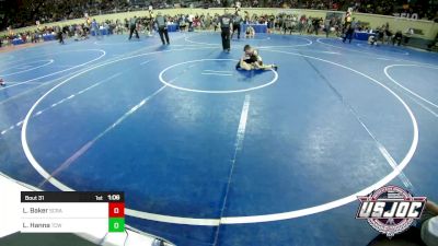 67 lbs Round Of 16 - Leo Baker, Scrap Yard Training vs Logan Hanna, Team Conquer Wrestling