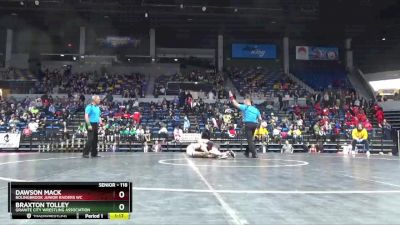 118 lbs 3rd Place Match - Dawson Mack, Bolingbrook Junior Raiders WC vs Braxton Tolley, Granite City Wrestling Association