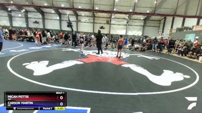 70-77 lbs Round 1 - Micah Pettis, WA vs Carson Martin, MT