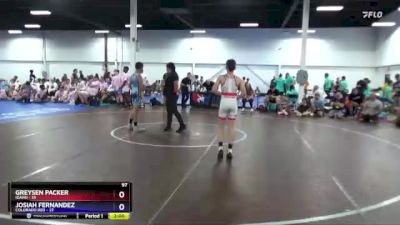 97 lbs Round 3 (8 Team) - Greysen Packer, Idaho vs Josiah Fernandez, Colorado Red