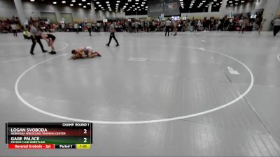 120 lbs Champ. Round 1 - Gage Palace, Payson Club Wrestling vs Logan Svoboda, Nebraska Wrestling Training Center