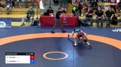 57 kg Quarterfinal - Frank Perrelli, Titan Mercury Wrestling Club vs Tim Lambert, Sunkist Kids Wrestling Club