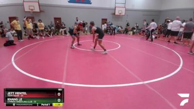 185 lbs Round 4 (8 Team) - Jett Mentel, Team Tacos vs Khang Le, Cypress Wrestling Club