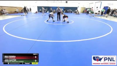 100/110 Round 1 - Ava Fodera, Poway Wrestling vs Addi Baxter, Sanderson Wrestling Academy