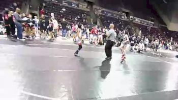 82 lbs Round 1 (4 Team) - Reagan Mathers, Thorobred WC vs Justice Guiterrez, CO All Star