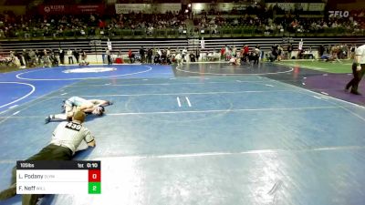 105 lbs Quarterfinal - Logan Podany, Olympic vs Freedom Neff, Williamstown Braves