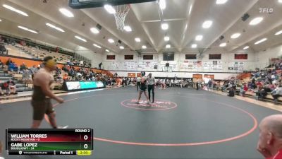 190 lbs Round 2 (6 Team) - William Torres, Rocky Mountain vs Gabe Lopez, DouglasWY