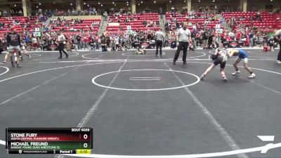 64 lbs Cons. Round 3 - Michael Freund, Kansas Young Guns Wrestling Cl vs Stone Fury, South Central Punisher Wrestli