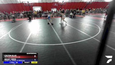 126 lbs Quarterfinal - Colton Klug, Mollitium Wrestling Club vs Brody Miess, Combat W.C. School Of Wrestling