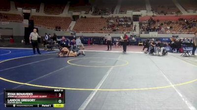 D3-138 lbs Champ. Round 1 - Landon Gregory, Poston Butte vs Ryan Benavides, American Leadership Academy Gilbert