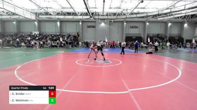 182 lbs Quarterfinal - Cole Snider, Branford vs Charles Weidman, Xavier