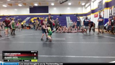 40 lbs Round 4 (6 Team) - Gunner Smith, Summerville Takedown vs Uriah Howerton, Gaston Grizzles