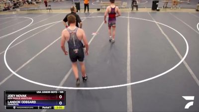 195 lbs Round 4 - Joey Novak, New Prague Wrestling vs Landon Odegard, Minnesota