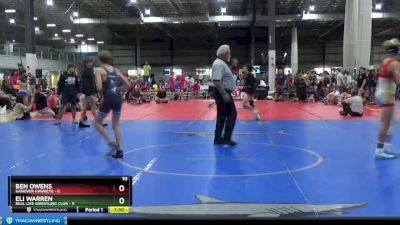 120 lbs Round 2 (4 Team) - Eli Warren, REAL LIFE WRESTLING CLUB vs Ben Owens, HANOVER HAWKEYE