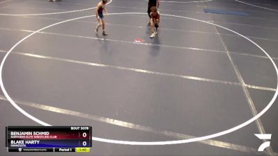 78 lbs Cons. Semi - Benjamin Schmid, Northern Elite Wrestling Club vs Blake Harty, Minnesota