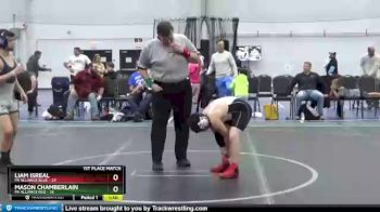 110 lbs Finals (2 Team) - Mason Chamberlain, PA Alliance Red vs Liam Isreal, PA Alliance Blue