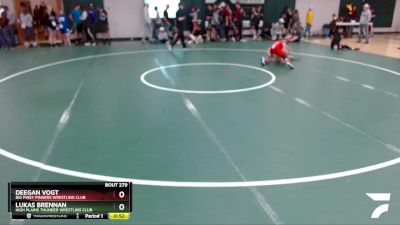 85 lbs Cons. Round 4 - Lukas Brennan, High Plains Thunder Wrestling Club vs Deegan Vogt, Big Piney Pinners Wrestling Club