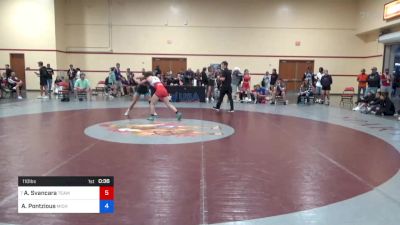 110 lbs Cons 16 #1 - Ali Svancara, Team Idaho Wrestling Club vs Anna Pontzious, Michigan