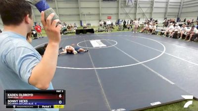 88 lbs Quarters & 1st Wb (16 Team) - Kaden Oldroyd, Team Utah vs Sonny Hicks, Oklahoma Outlaws Blue