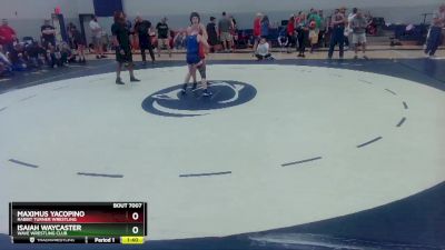 97 lbs Quarterfinal - Maximus Yacopino, Rabbit Turner Wrestling vs Isaiah Waycaster, Wave Wrestling Club