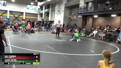 100 lbs Round 3 (6 Team) - Capri Sayer, Queens Of The Corn Black vs Lily Torres, NE Valkyrie