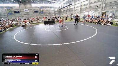 94 lbs Semis & 3rd Wb (16 Team) - Landon Thoennes, Minnesota Blue vs Caden Brayfield, Missouri