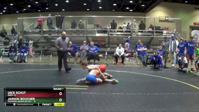 78 lbs Round 1 (6 Team) - Jaxson Boucher, Michigan Grappler RTC vs Jace Schut, Ares