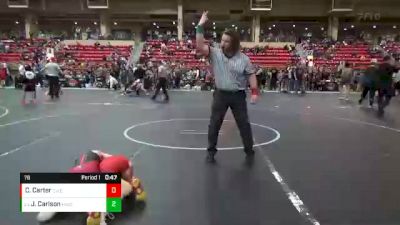 76 lbs Cons. Round 3 - Jaxon Carlson, Mac Wrestling Club vs Cam Carter, Columbus Wrestling Club