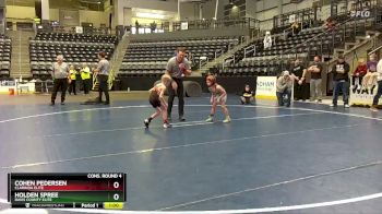 45 lbs Cons. Round 4 - Holden Spree, Davis County Elite vs Cohen Pedersen, Clarinda Elite