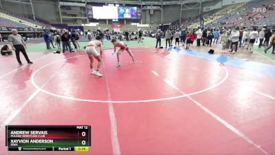 165 lbs Cons. Round 4 - Xayvion Anderson, Iowa vs Andrew Servais, Pulaski Wrestling Club