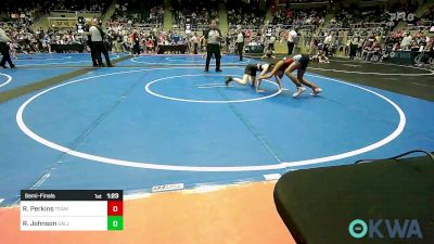 85 lbs Semifinal - Rayea Perkins, Team Tulsa Wrestling Club vs Rocklyn Johnson, Sallisaw Takedown Club