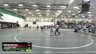 90-95 lbs Round 4 - Carleigh Clark, BullTrained vs Brayden Broyles, Purler Wrestling Academy