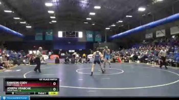 138 lbs Finals (2 Team) - Dawson Cody, Fred T Foard vs Joseph Vrabcak, Union PInes