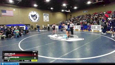 138 lbs Champ. Round 1 - Josh Willis, Paso Robles vs Bre Marroquin, Redwood