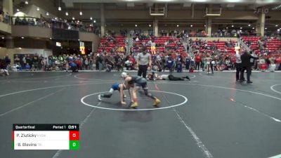 64 lbs Quarterfinal - Beau Blevins, Triumph vs Parker Zluticky, Kansas Young Guns Wrestling Cl