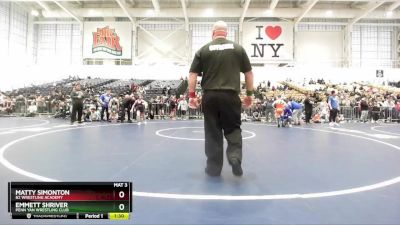 80 lbs Quarterfinal - Matty Simonton, B2 Wrestling Academy vs Emmett Shriver, Penn Yan Wrestling Club